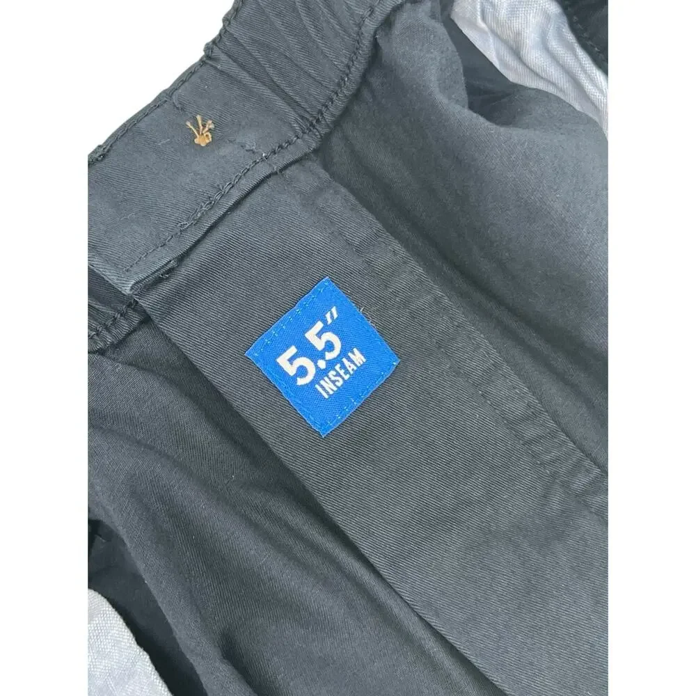 Men's Flat Front Navy Shorts - Picture 7 of 11